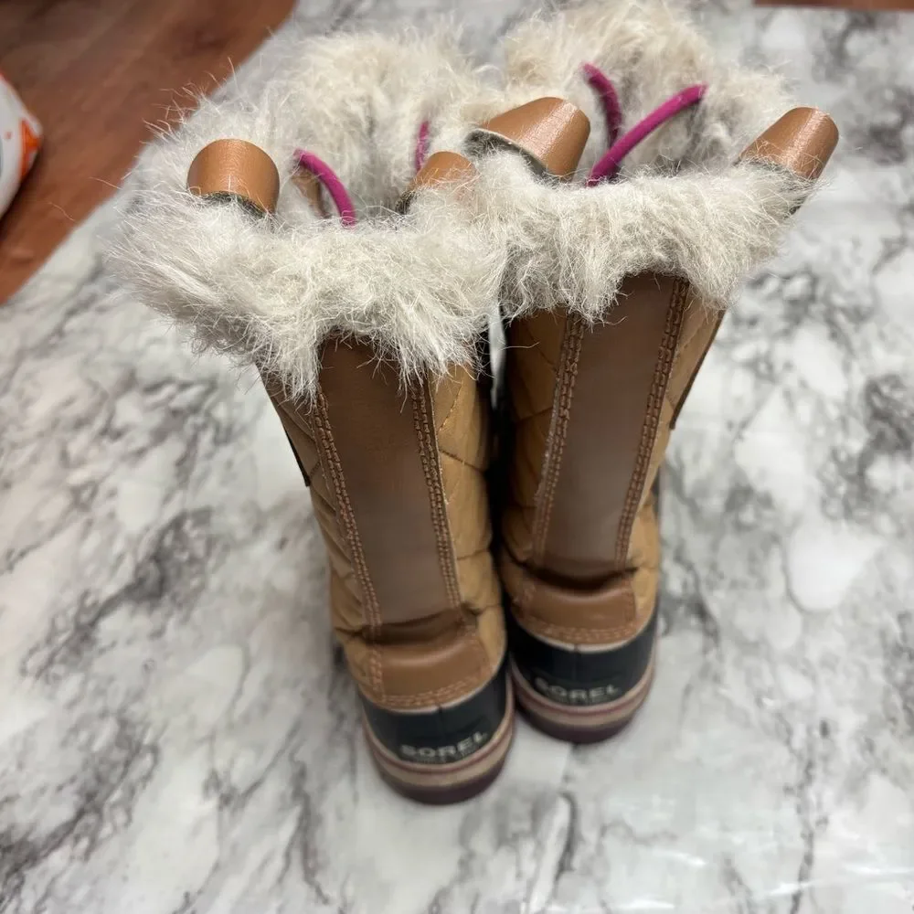Sorel Women's Joan of Arctic Snow Boots Tan brown Size 9.5 tall